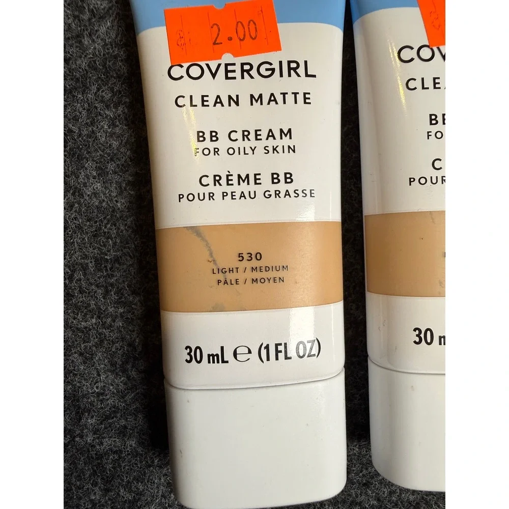 3 pc Covergirl Clean Matte BB Cream for Oily Skin 530 Light/Medium 1FL OZ